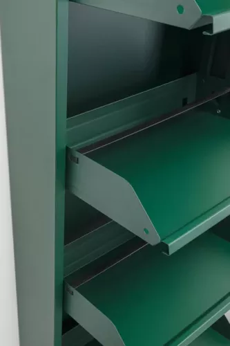 Skoskåp Mörkgrön Hög