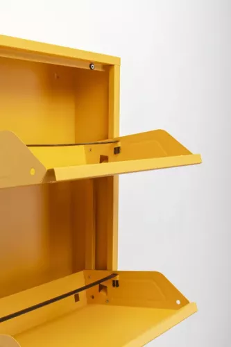 Skoskåp Gul Hög