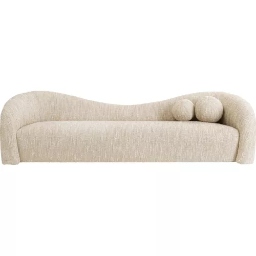 Soffa – Melange Creme, 3-sits (261 cm)