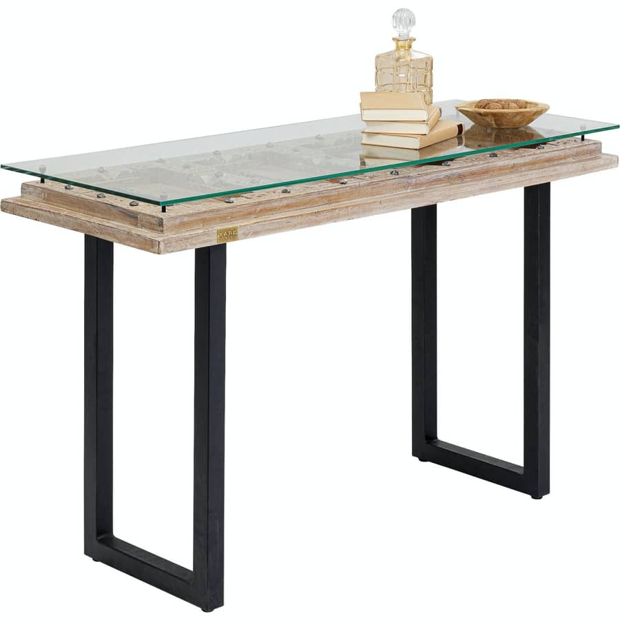 unikt konsolbord med vacker antik patina