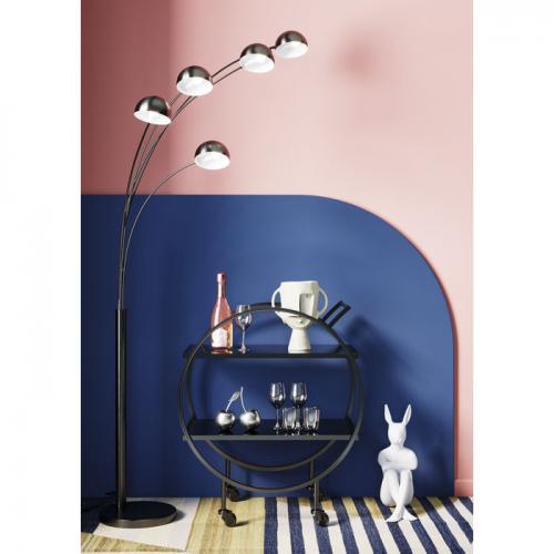 Dekorfigur Skulptur Gangster Rabbit, Vit