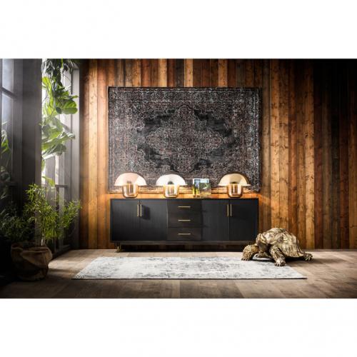 Matta Kelim Pop Mörkgrå, 300x200 cm