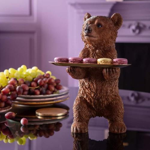 Dekor Bear Butler med Bricka