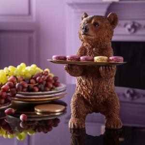 Dekor Bear Butler med Bricka