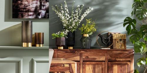 Vas Färgat glas grön