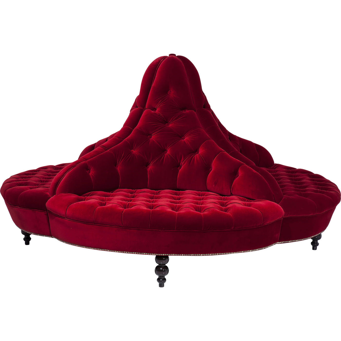 Rund Soffa Boudoir | Röd soffa | Wohnzimmer.se