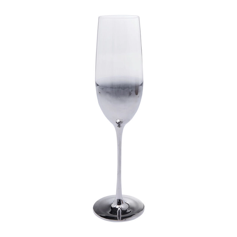 Champagneglas Fade Silver, 4-pack
