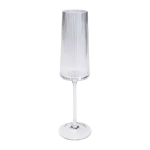 Champagneglas Räfflat Glas, 4-pack