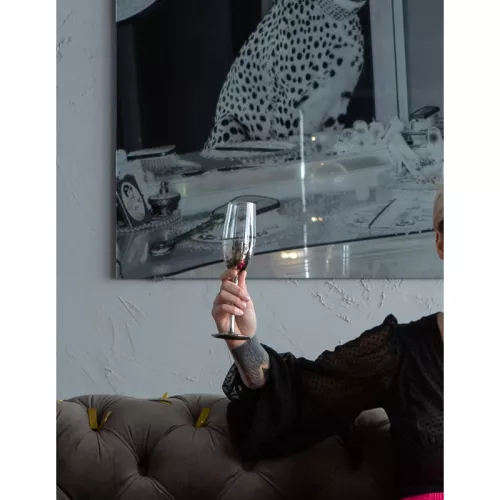 Champagneglas Fade Silver, 4-pack