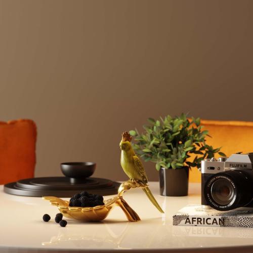 Dekor Papegoja Väktare Skål