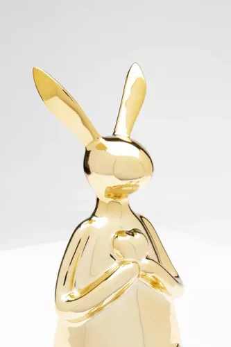 Dekor Sittande Kanin Guld - 29cm