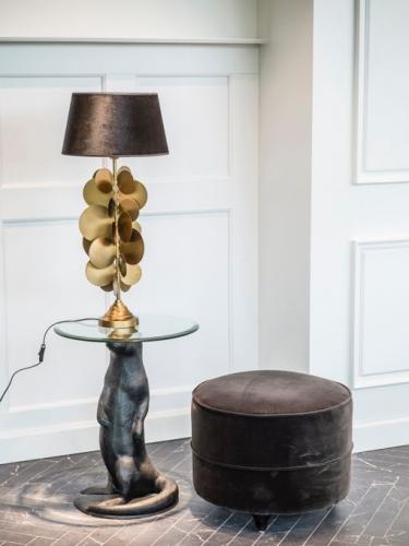 Lampskärm Svart sammet 36 cm