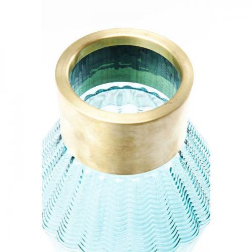 Vas Färgat Glas Ljusblå