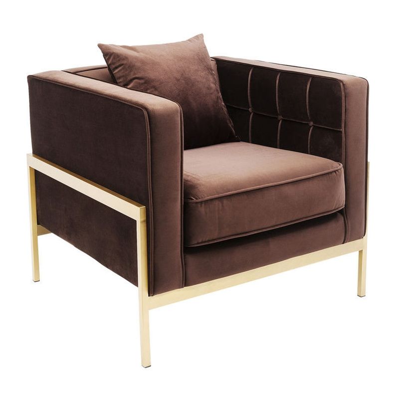 Fåtölj Ms Taylor Brun sammet