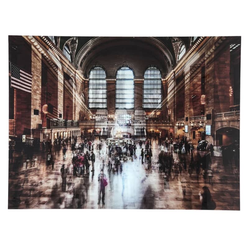 Glastavla Grand Central Station 120x160cm