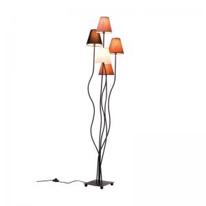 Golvlampa Flexible, femarmad Mocca