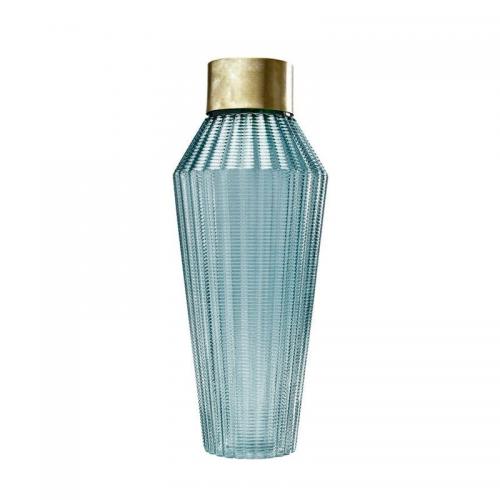 Vas Färgat Glas Ljusblå