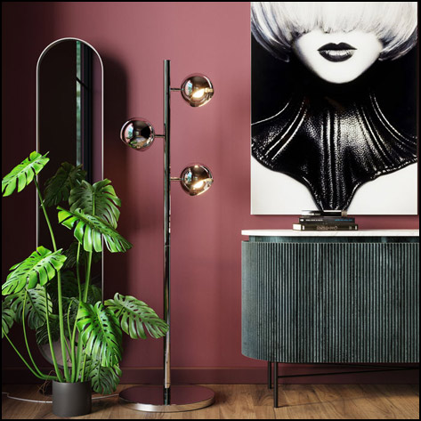 Golvlampa Calotta Chrome 3
