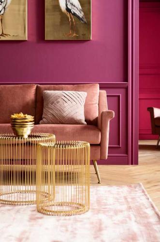 Sidobord Wire Mässing - Set om 2 st.