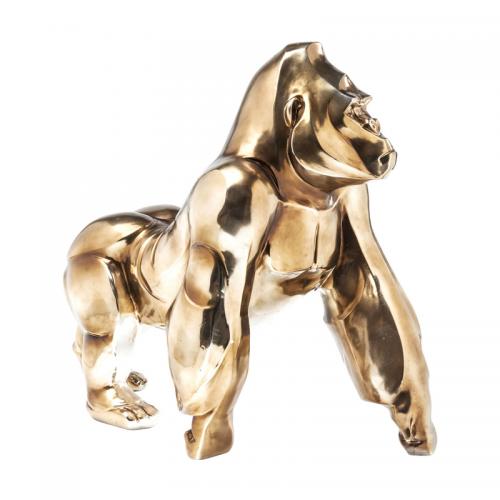 Dekor | Skulptur Golden Gorilla