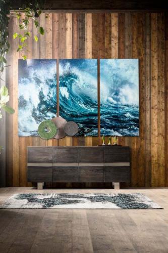 Glastavla Hav 240 cm