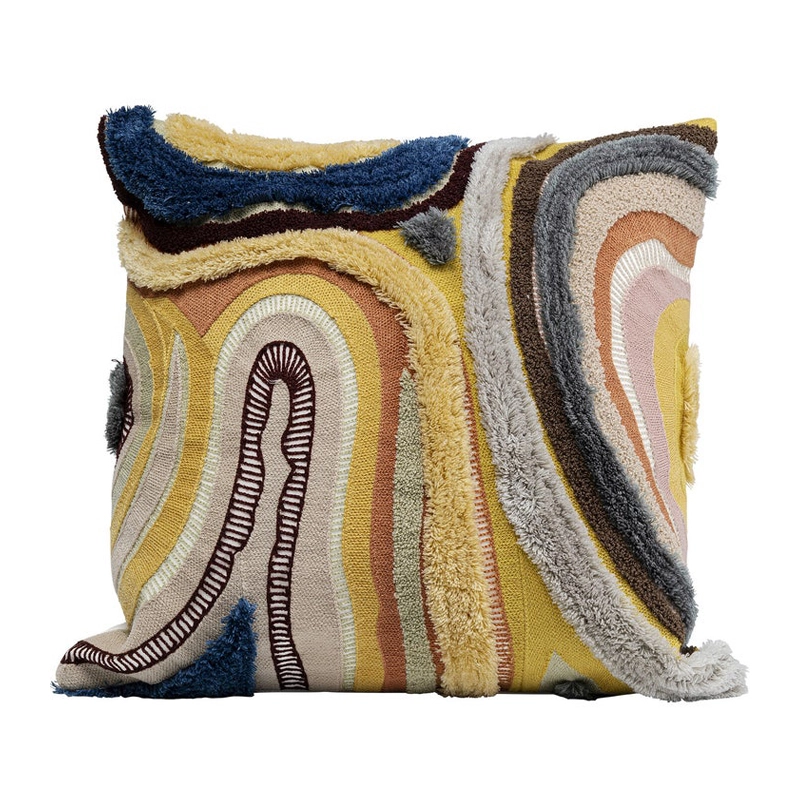 Prydnadskudde Lavan, 45x45cm - Gul