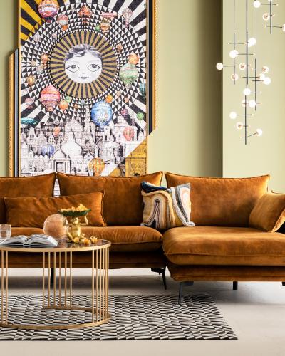 Prydnadskudde Lavan, 45x45cm - Gul