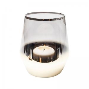 Ljuslykta Dimgrå Guld 21 cm