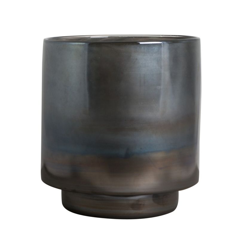 Vas | Ljuslykta Deco Gråblå 25cm