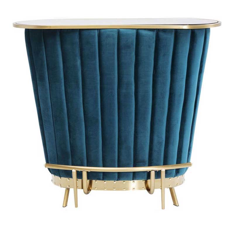 Bardisk Cocktail Petrolblå