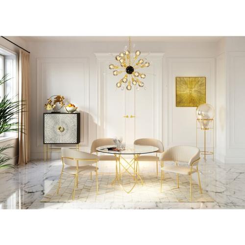 Matbord Science - Guld Ø120cm