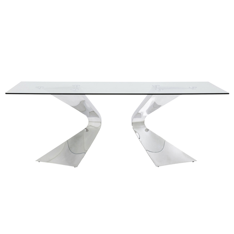 Glasbord Grace Silver 200 cm