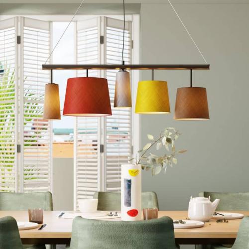 Taklampa Parecchi, flerfärgad 100 cm