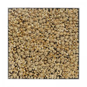 Minimalistisk konst i svart, guld och plexi - Wohnzimmer