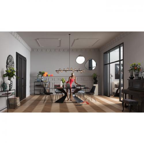 Matbord Gloria Svart Glas, 200 cm