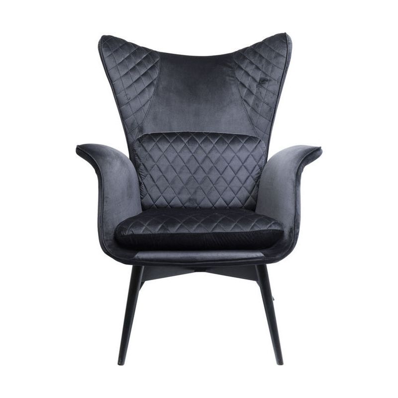 Fåtölj Tudor Svart Sammet