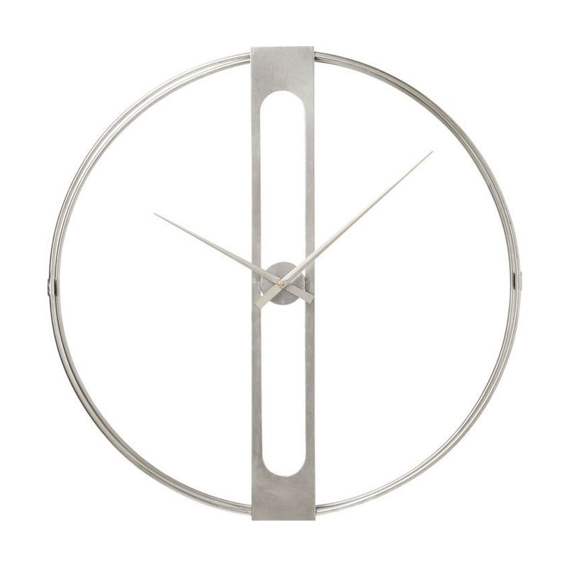 Väggklocka Tiden Silver 60 cm Ø
