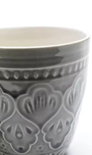 Mugg Mandala Grå, 4-pack
