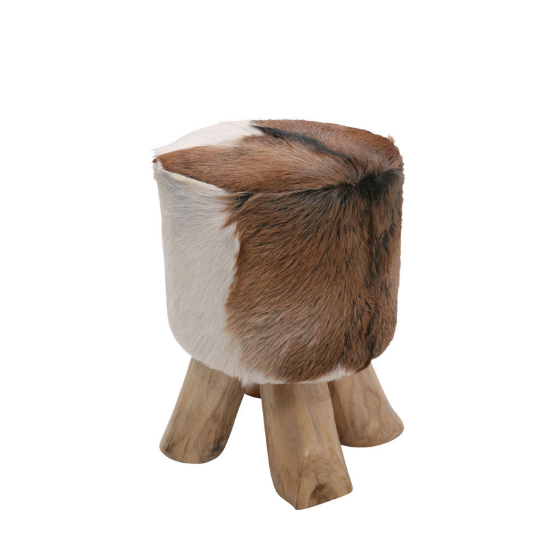 Pall Ice Age i trä och getskinn