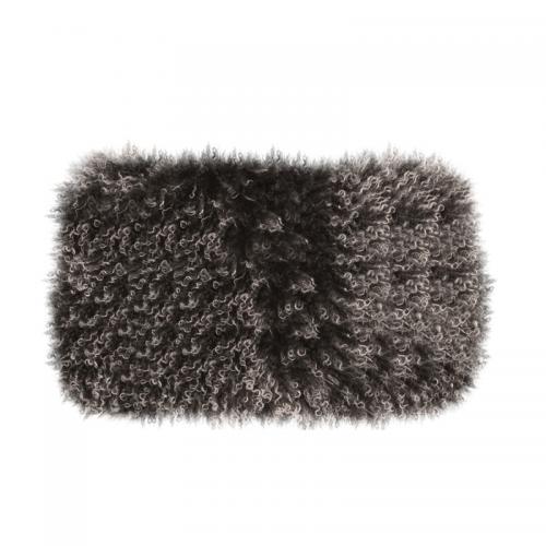 Pälskudde mörkgrå