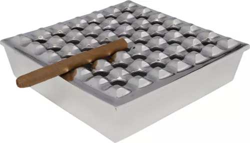 Askkopp Soho Square silver 25x25 cm