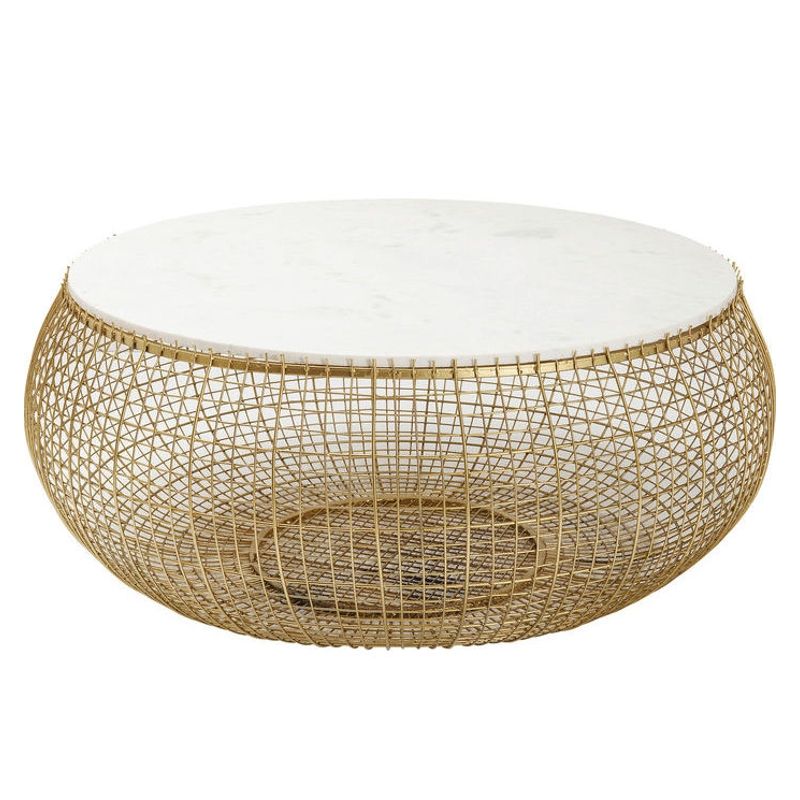 Soffbord Celeste Marmor 100 cm Ø