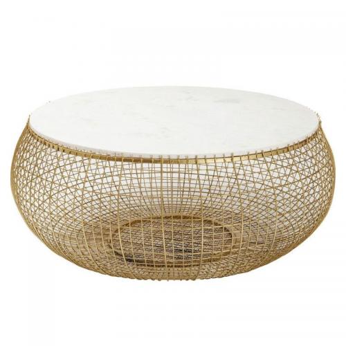 Soffbord Celeste Marmor 100 cm Ø