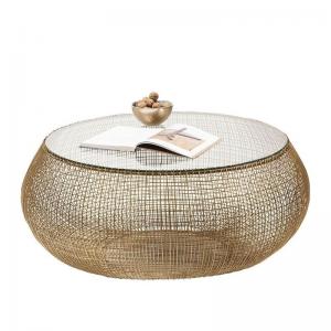 Soffbord Celeste Glas 110 cm Ø