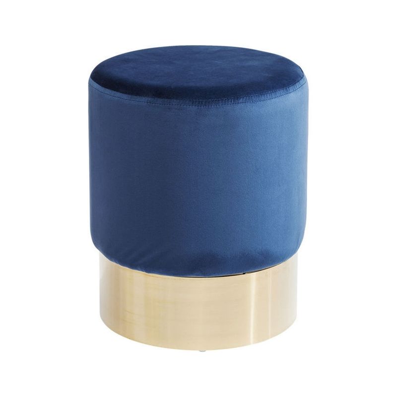 Sittpuff | pall Blå sammet