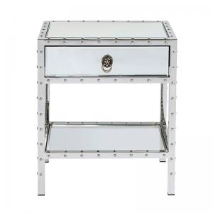 Sängbord Metal & Mirror