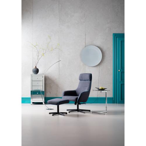 Sidobord Enkel Krom - Ø46 cm