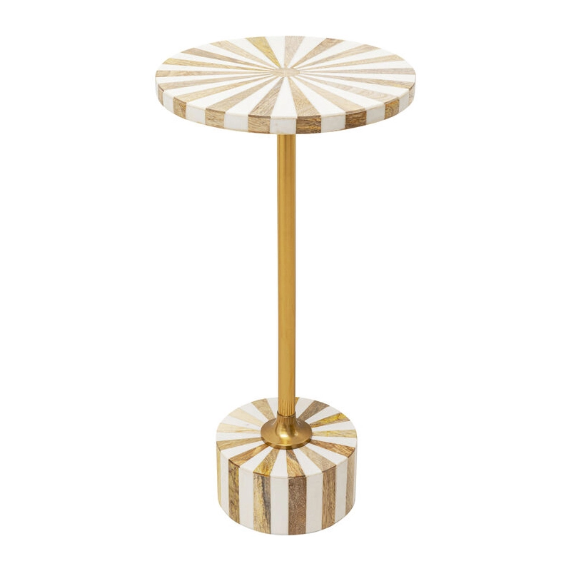 Sidobord Fun Geometry - Guld Ø25cm