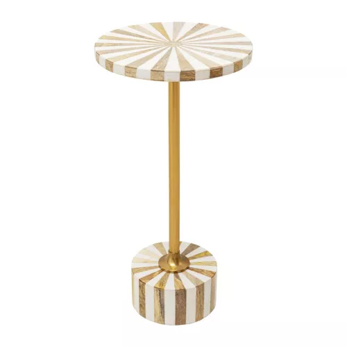 Sidobord Fun Geometry - Guld Ø25cm