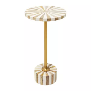 Sidobord Fun Geometry - Guld Ø25cm